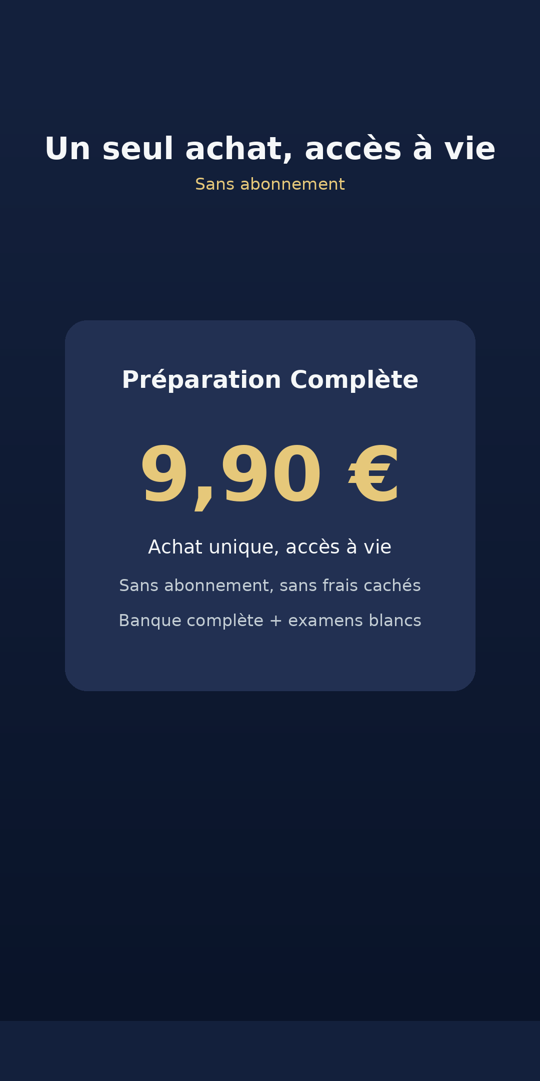 Écran d’entraînement par thème de l’application Objectif Gendarme, avec correction expliquée après chaque question de culture générale